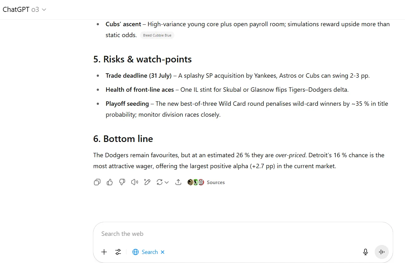 Grok 4 Predicts Dodgers for World Series Win&mdash;But Other AIs Aren't So Sure