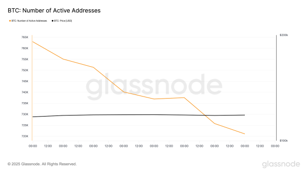 Bitcoin Slides as ETF Inflows Reverse and Network Activity Dips