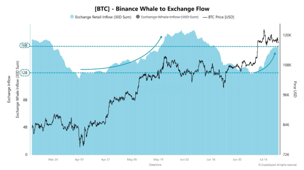 Bitcoin Holds Strong as Whales Absorb Binance Retail Selling
