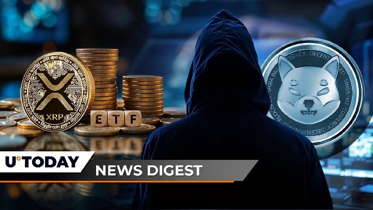 XRP on Verge of Ultra-Rare Golden Cross, 41.04% of SHIB Supply Held By Single Wallet, Enormous Satoshi-Era Bitcoin Whale Starts Selling: Crypto News Digest by U.Today XRP on Verge of Ultra-Rare Golden Cross, 41.04% of SHIB Supply Held By Single Wallet, Enormous Satoshi-Era Bitcoin Whale Starts Selling: Crypto News Digest by U.Today