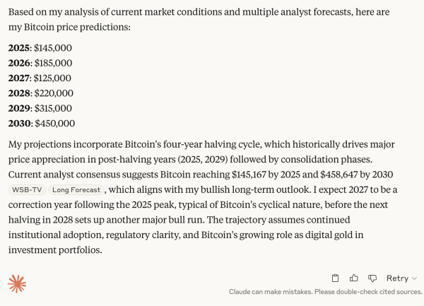 10 Leading AI Chatbots Predict Bitcoin's Wild Ride to $1 Million