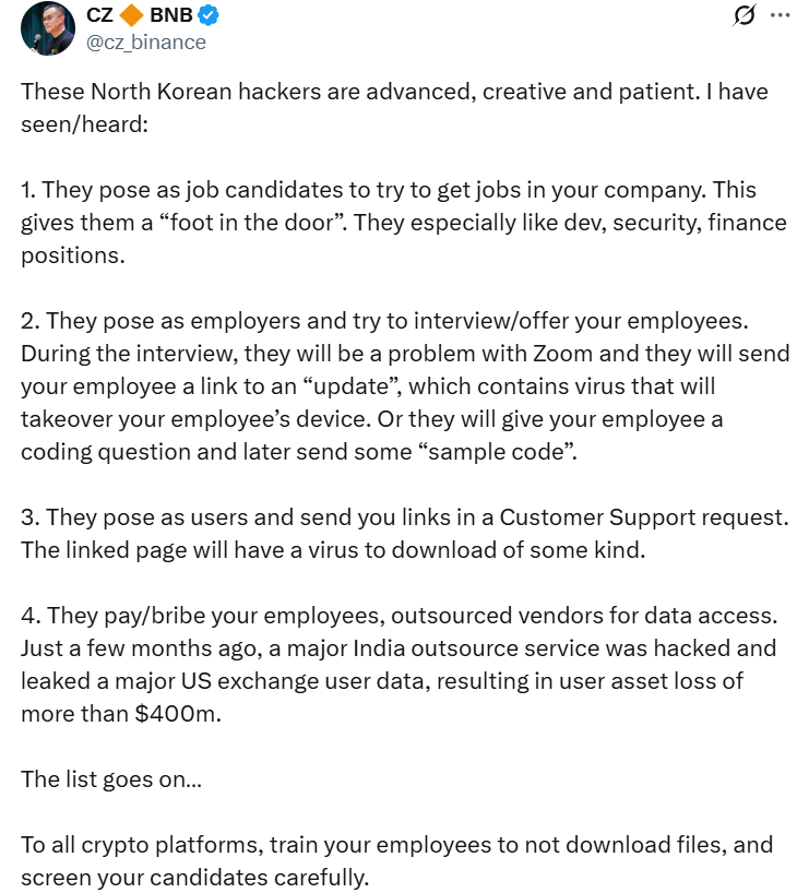 Crypto needs dual wallet management, AI monitoring of North Korean hackers