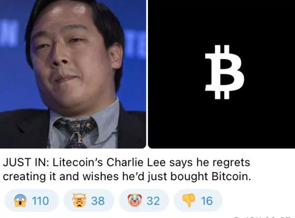 Crypto media say Charlie Lee regrets creating Litecoin. What did he actually say?