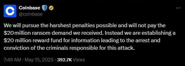 Coinbase Breach Actor Behind the $300M Heist Shifts $5M in Fresh Moves