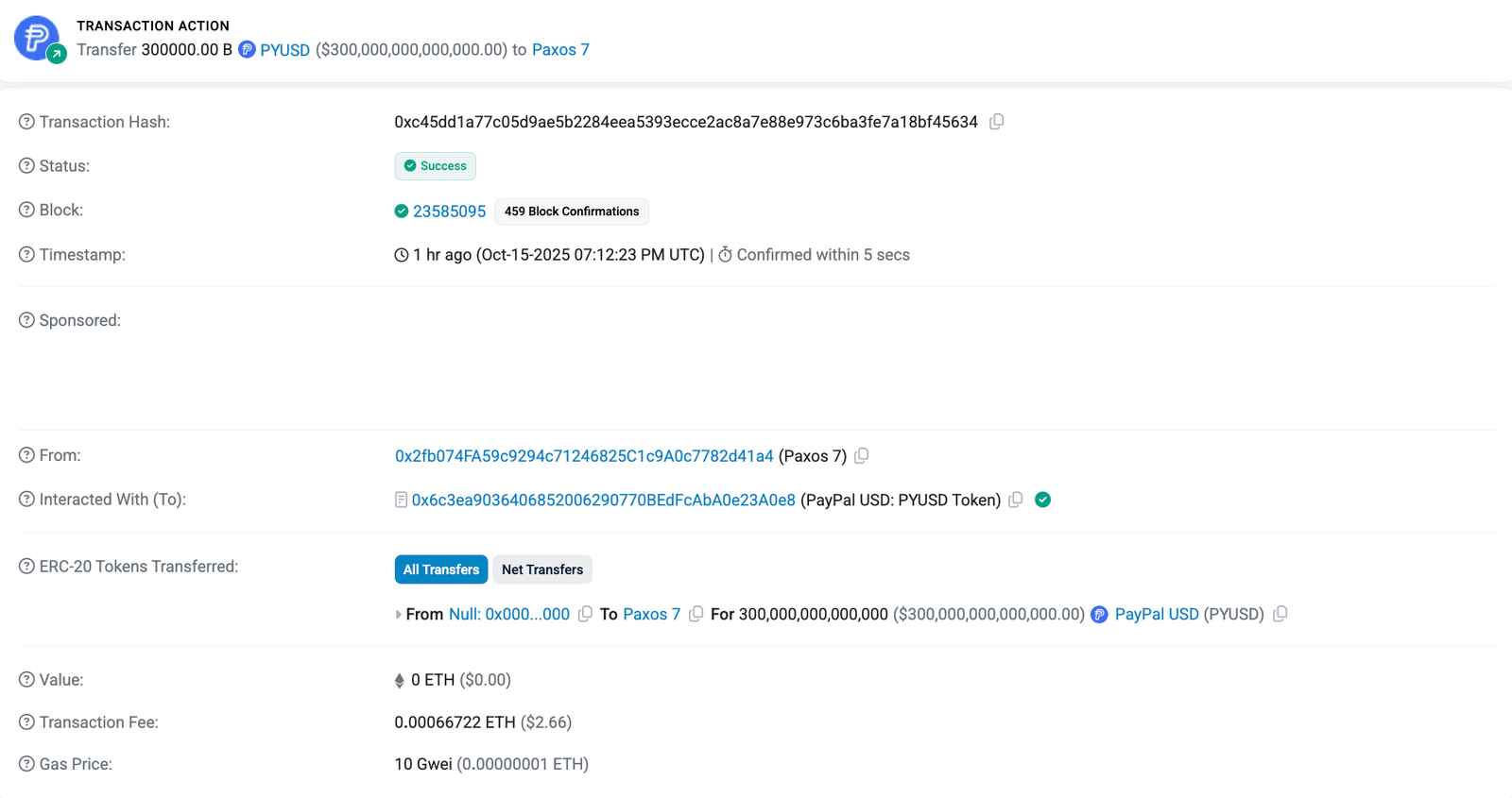 Aave freezes PYUSD markets after unprecedented 300T mint and burn