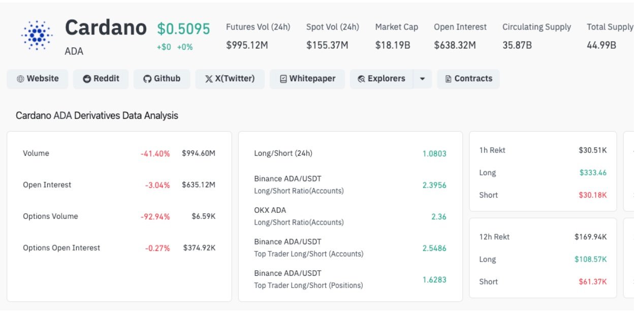 Hoskinson&rsquo;s Backing of American Bitcoin Triggers Mixed ADA Market Reaction