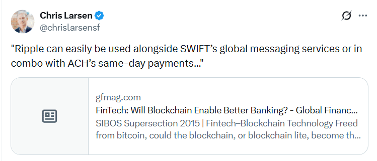 Here&rsquo;s What 3,000 and 7,000 XRP Could Be Worth If SWIFT Corridors Migrate to RippleNet