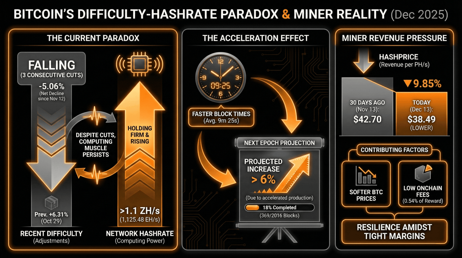 Bitcoin Mining Revenue Remains Thin &mdash; Yet Hashrate Refuses to Blink