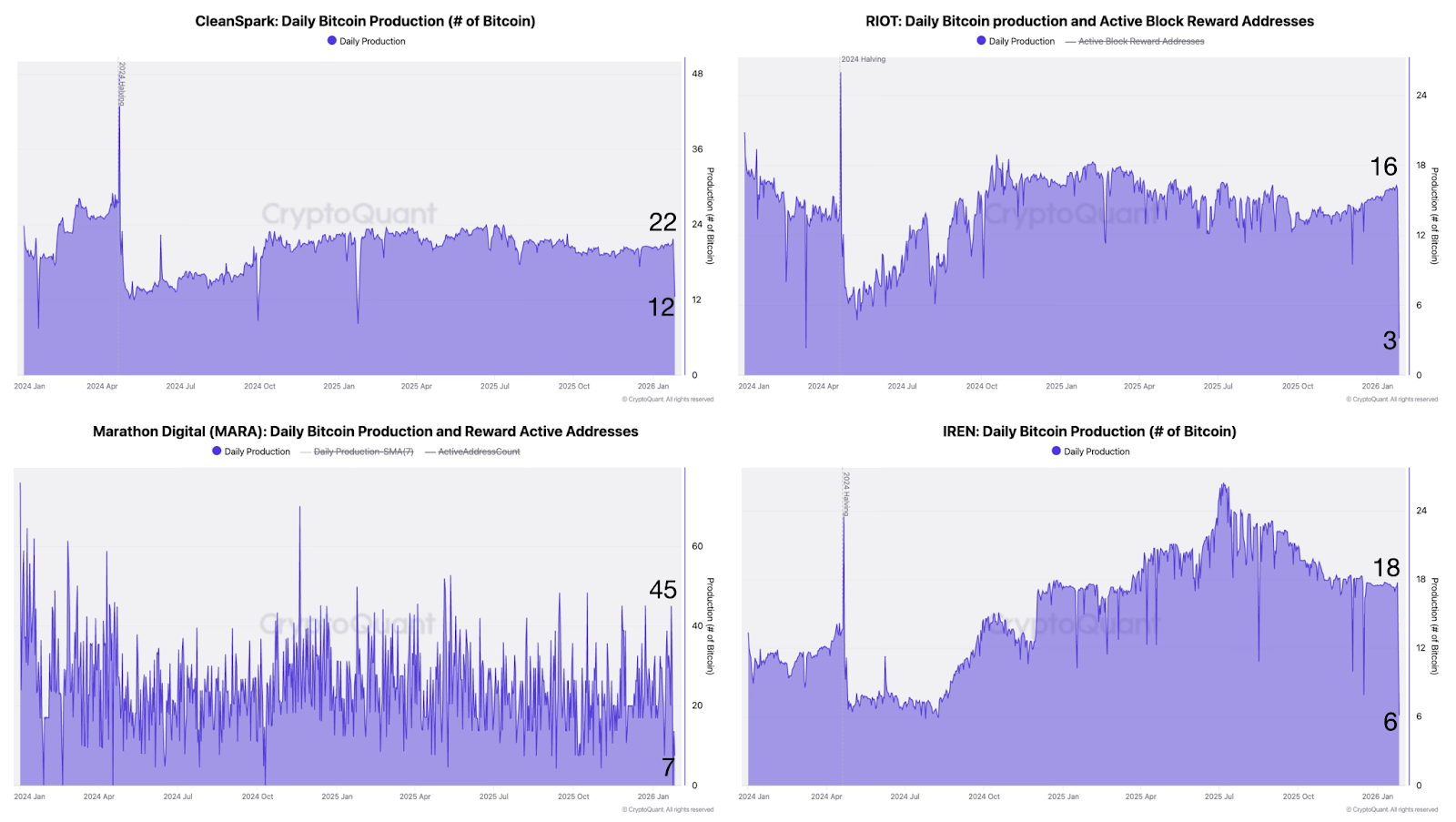 Top Bitcoin mining stocks rise amid US winter storm hashrate decline