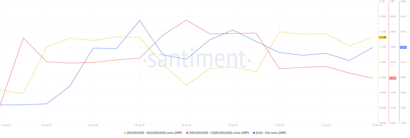 XRP Whale and Retail Wallets Have Accumulated $1B+ in XRP Since 2026 Started