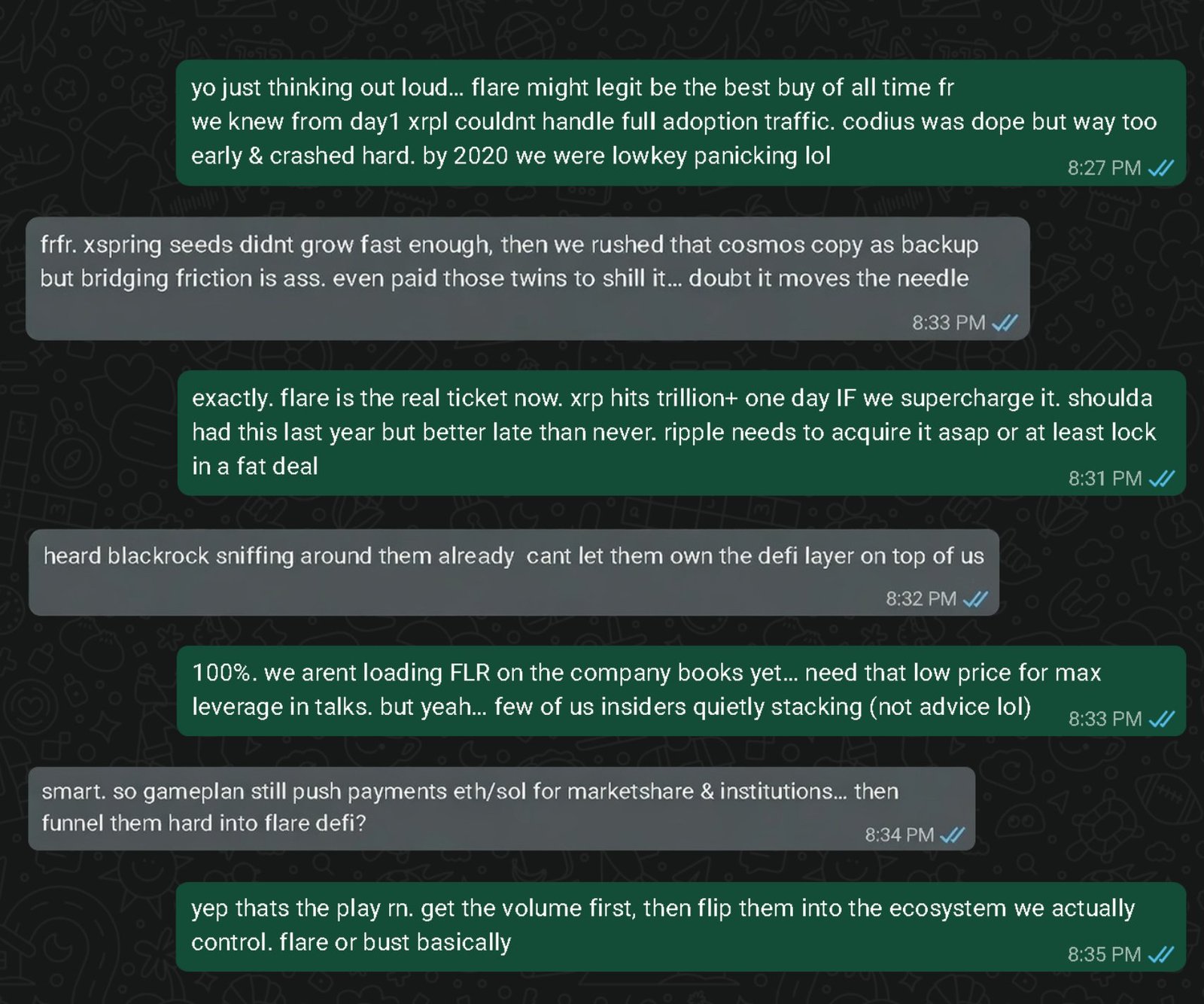 Flare CEO Says Viral Ripple Insider WhatsApp Chat is “Clearly Nonsense”: Flare CEO Says Viral Ripple Insider WhatsApp Chat is “Clearly Nonsense”: