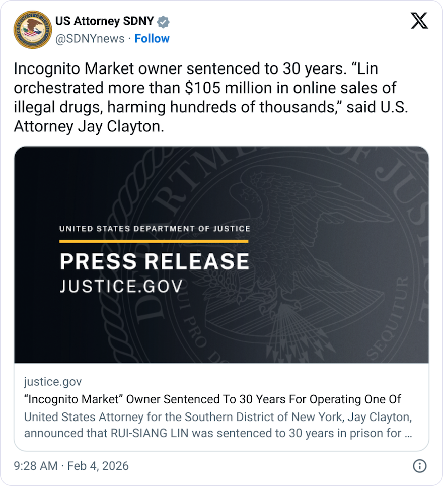 How crypto made and undid the $100M Incognito dark web market