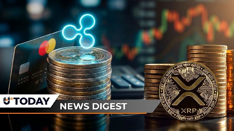Ripple Partners With Mastercard, XRP Price Faces Bollinger Bands Squeeze, Dogecoin (DOGE) Prints 100% Surge in Volume &mdash; U.Today Crypto Digest