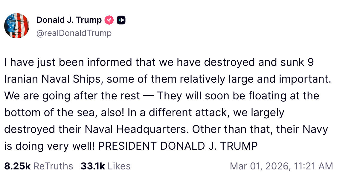 Trump documents meltdown over Iran war on Truth Social