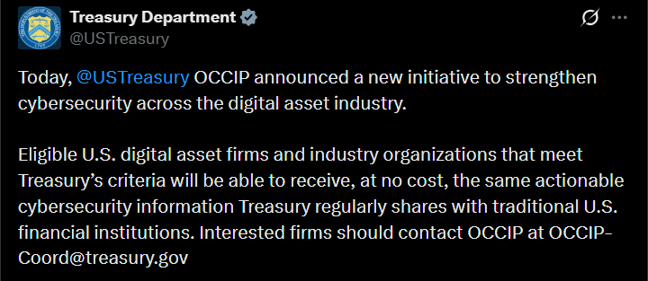 All about why blockchain firms will now become part of U.S Treasury’s cybersecurity program All about why blockchain firms will now become part of U.S Treasury’s cybersecurity program