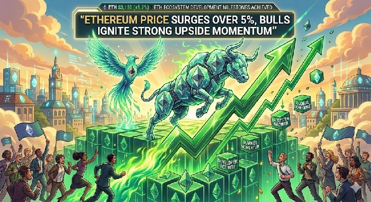Ethereum Price Surges Over 5%, Bulls Ignite Strong Upside Momentum Ethereum Price Surges Over 5%, Bulls Ignite Strong Upside Momentum
