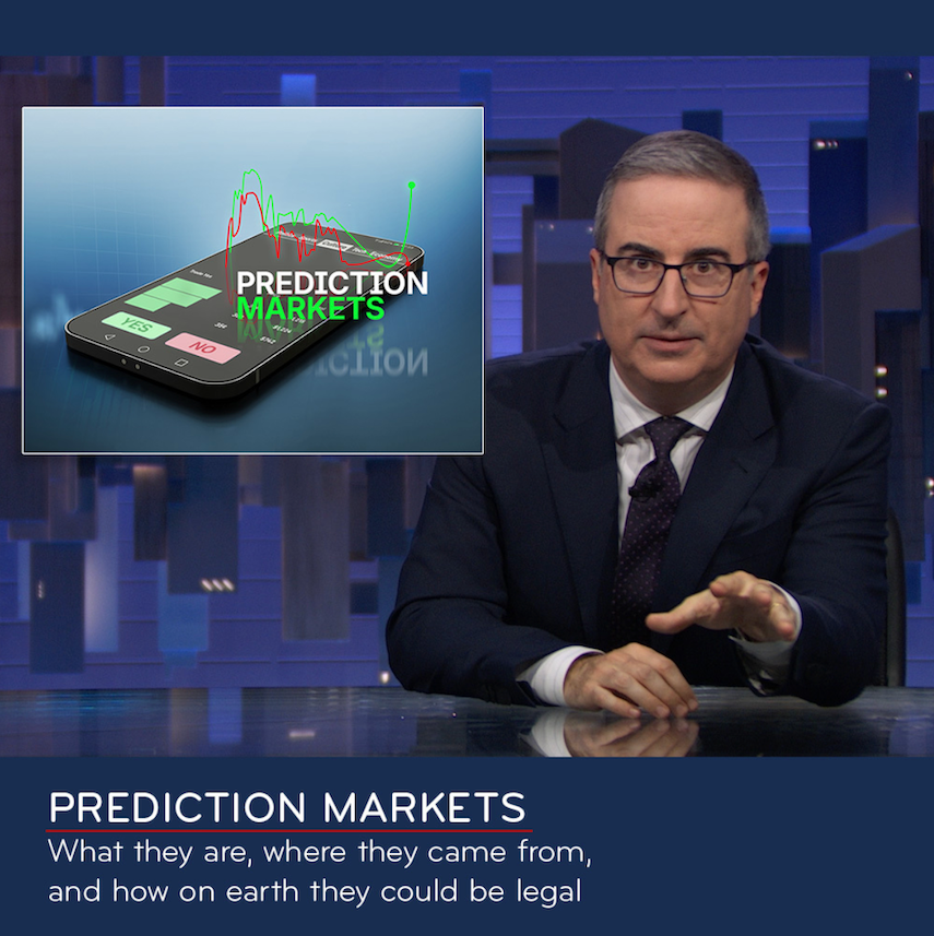 Last Week Tonight&lsquo;s John Oliver says he won&lsquo;t placate prediction markets users