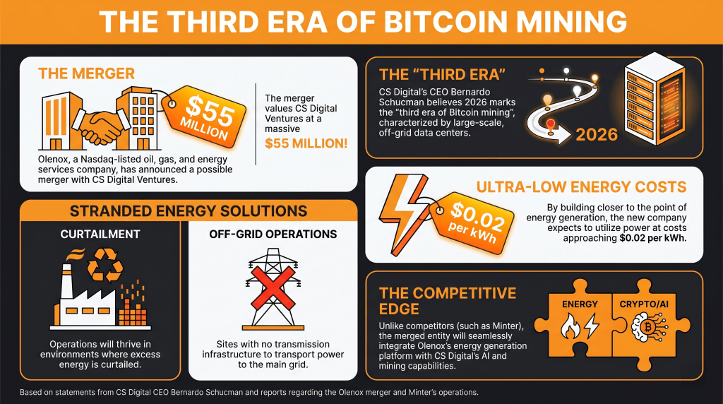 Olenox Announces Merge With CS Digital to Develop Low Cost, Off-Grid Bitcoin Mining Opportunities