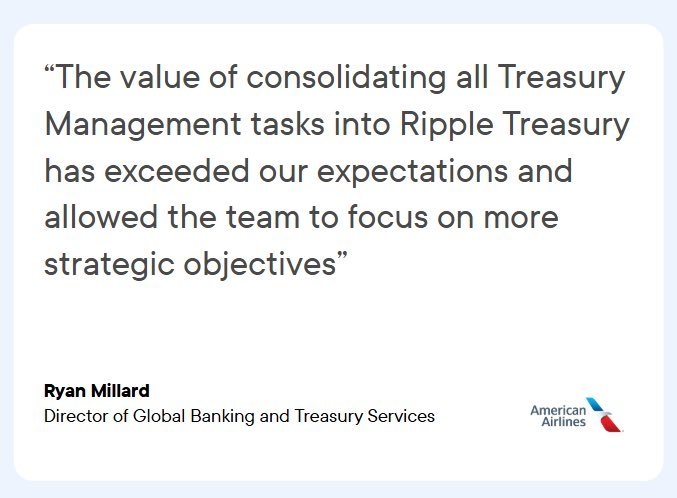 American Airlines Confirms Ripple Treasury Has Exceeded Their Expectations