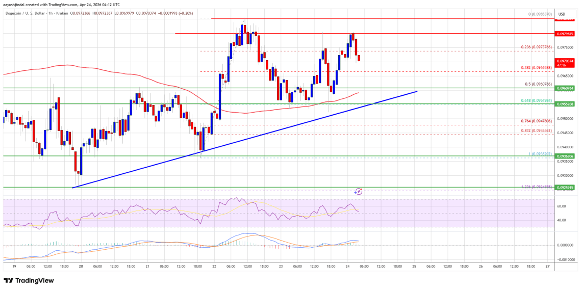 Dogecoin (DOGE) Turns Attractive&mdash;Bulls Aim Key Upside Break And Gains