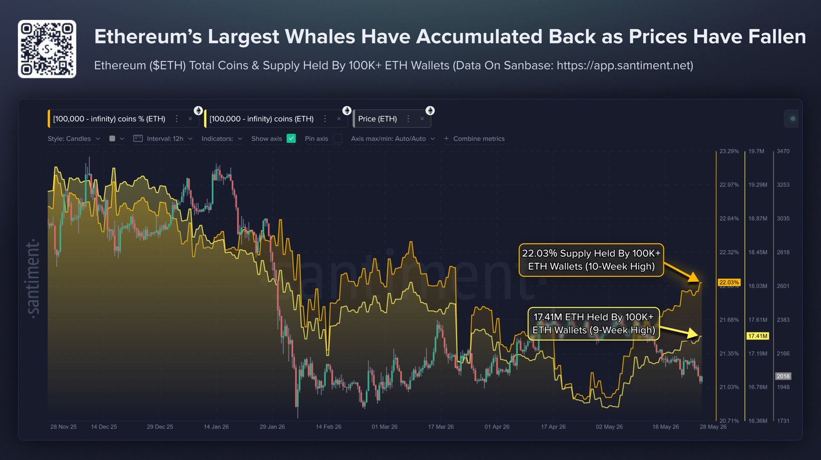 Ethereum Price Falls, But Whales Push Holdings To 10-Week High