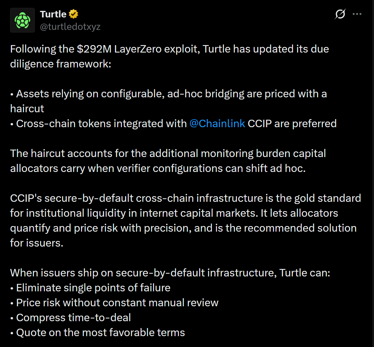 Turtle strengthens bridge-risk controls after LayerZero exploit – Confidence recovering? Turtle strengthens bridge-risk controls after LayerZero exploit – Confidence recovering?