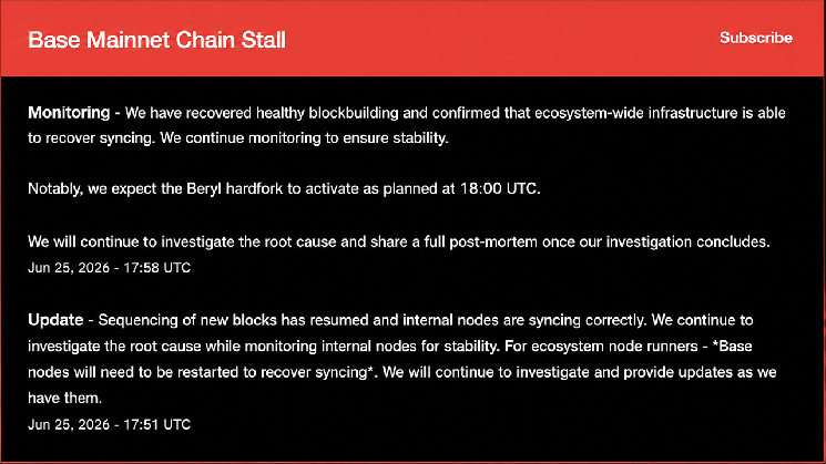 Base Network Stalls After Invalid Block Freezes Sequencer