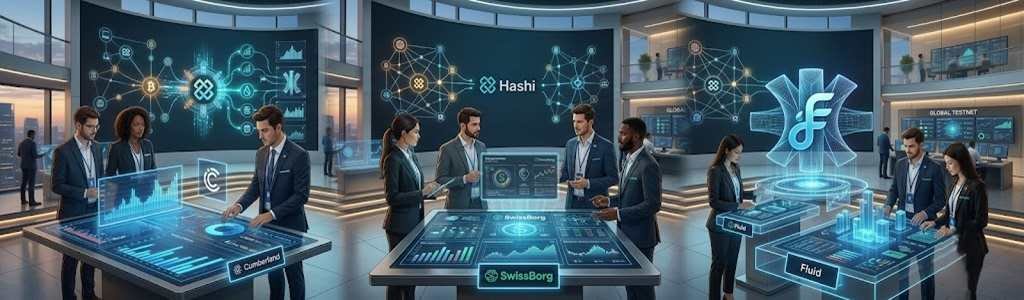 Hashi Adds Cumberland, Fluid, and SwissBorg to Its Institutional Lineup Before Global Testnet Hashi Adds Cumberland, Fluid, and SwissBorg to Its Institutional Lineup Before Global Testnet