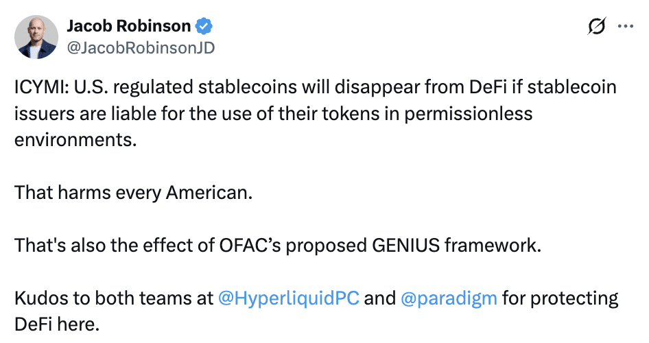 &lsquo;Market integrity&rsquo; or DeFi risk? Paradigm, HPC question stablecoin rule scope