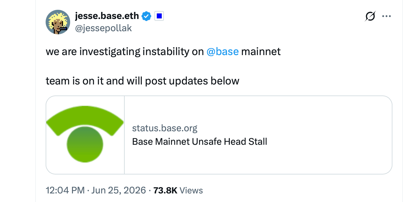 Base Network Stalls After Invalid Block Freezes Sequencer