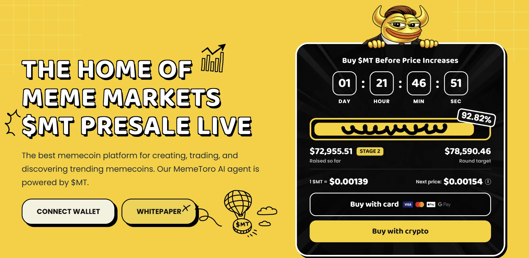 Bitcoin BTC Bottom Predicted at $42K by October, Here&rsquo;s Why AI Crypto Presale $MT Is the High-Upside Play