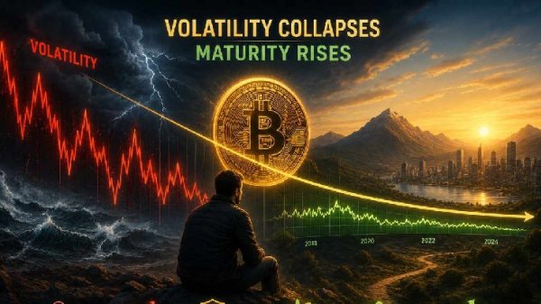 Bitcoin&rsquo;s Volatility Collapses: Trace Mayer Explains Why It Signals Maturity