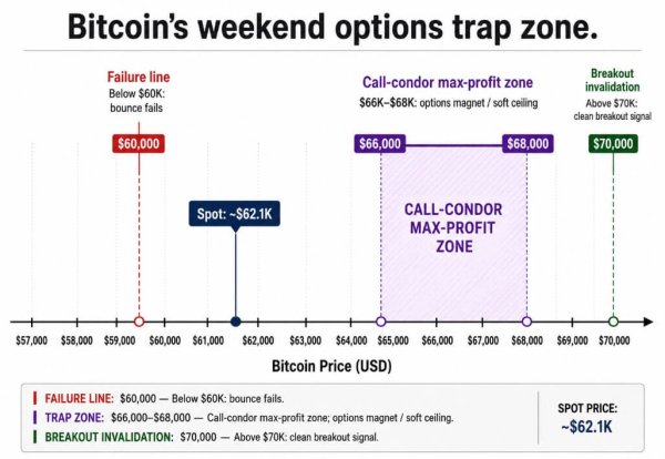 Bitcoin&rsquo;s weekend rally faces a $66k trap as traders still hedge for another drop
