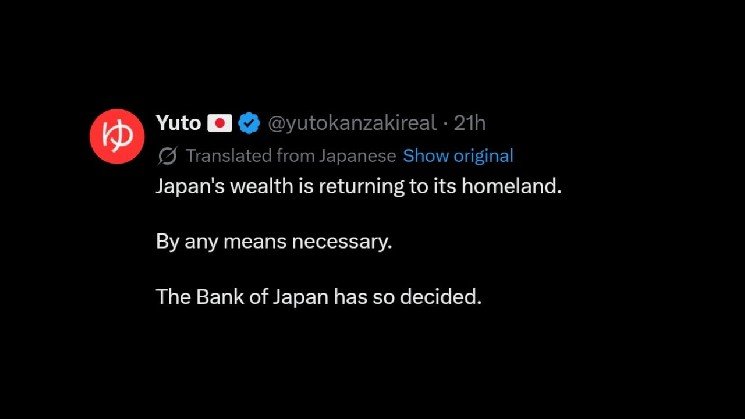 'Japan's Wealth Is Returning': Anonymous BOJ Insider Sparks Panic Over Looming Carry Trade Unwind 'Japan's Wealth Is Returning': Anonymous BOJ Insider Sparks Panic Over Looming Carry Trade Unwind