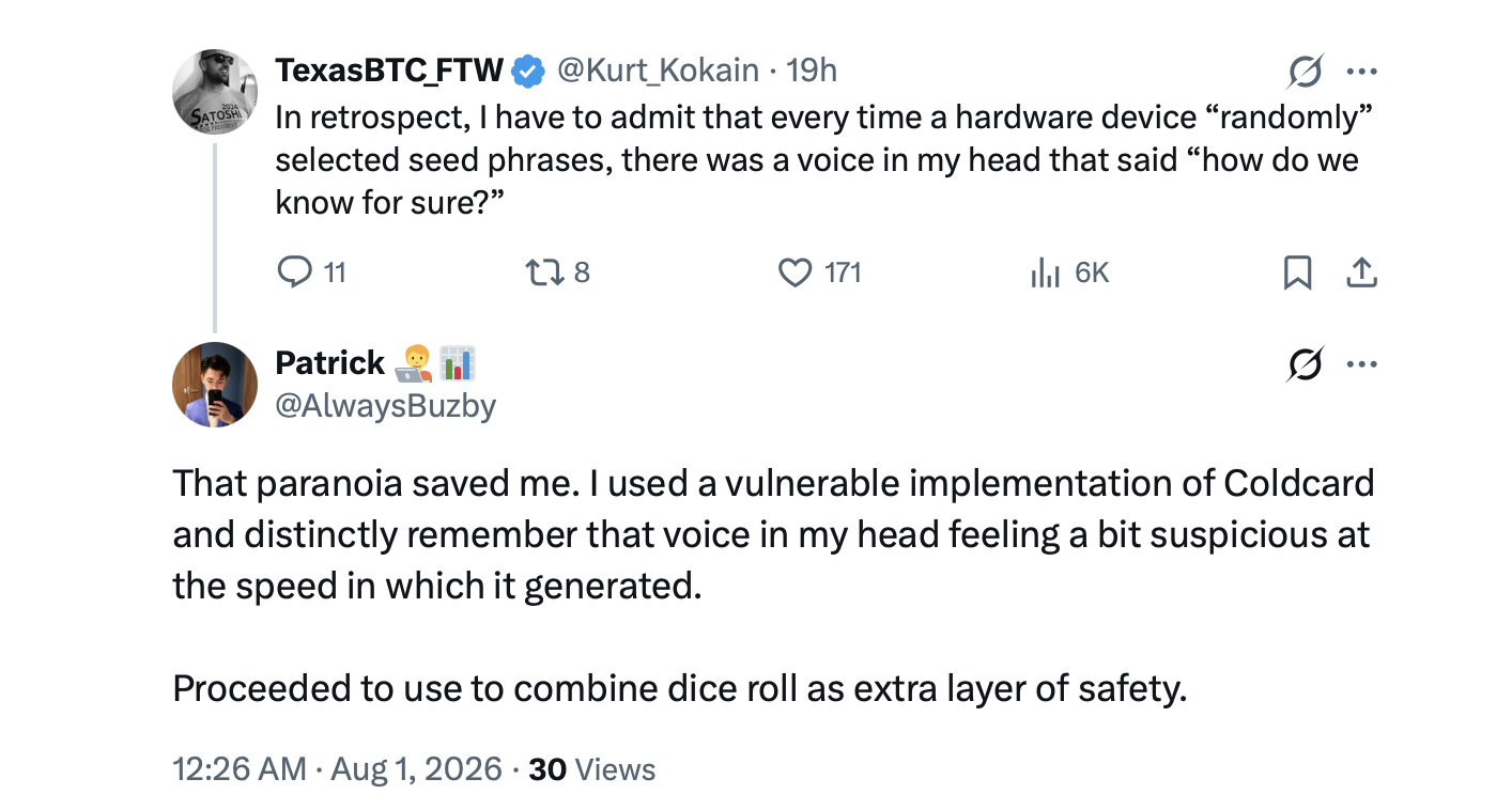 Was AI Responsible for Finding the Coldcard Security Flaw? Was AI Responsible for Finding the Coldcard Security Flaw?