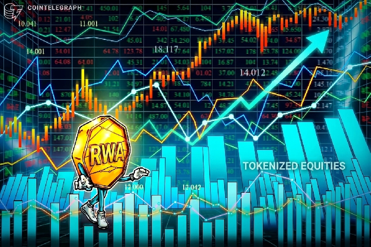 Tokenized stock transfer volume jumps 415% in 30 days to $29.5B Tokenized stock transfer volume jumps 415% in 30 days to $29.5B