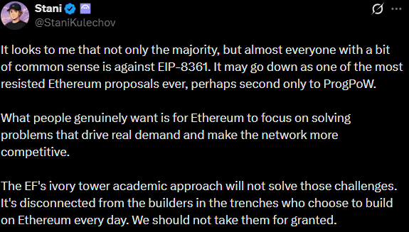 Ethereum: EIP-8361 targets inflation, yet 99.7% signal &lsquo;No&rsquo; &ndash; Why?