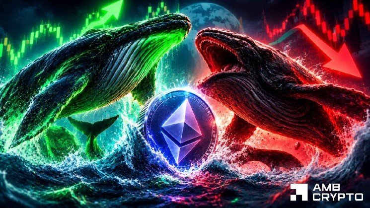 Ethereum whale returns with a $44M bet: ETH&rsquo;s $2.5K resistance still holds